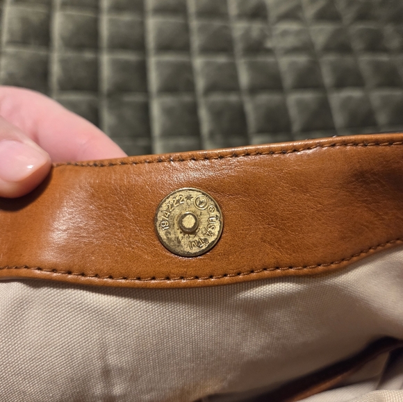 Tory Burch Embossed Patent Leather Shoulder Bag – Brown - Picture 17 of 17